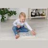 Adam Toys Medinė garsinė transporto priemonių dėlionė su rankenomis, vaikams nuo 2 metų