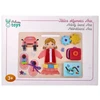 Adam Toys Motorinė veiklos lenta Ania mažiesiems atradėjams nuo 1 metų, lavina smulkiąją motoriką, medinė