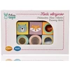 Adam Toys Sensorinių pojūčių mediniai lavinamieji kaladėlės vaikams nuo 12 mėn., 6 spalvų rinkinys