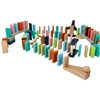 Adam Toys Spalvotas domino žaidimas vaikams nuo 3 metų su mechaniniais elementais ir tilteliu