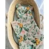 My Sweet Baby Antklodė su pagalvė kūdikiui, zuikutis su gėlėmis, 2 dalių komplektas