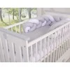 My Sweet Baby Pintas lovytės bamperis – balta/pilka
