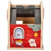 Dėlionė Adam Toys Medinis ūkio formos rūšiavimo žaislas su gyvūnėliais, vaikams nuo 12 mėn., spalvotas