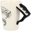 Froster Elegantiška muzikinio instrumento formos puodelio rankena, muzikos mylėtojams