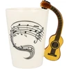 Froster Puodelis su muzikos instrumento formos rankena, muzikos mylėtojams