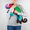Froster Rankų darbo chameleonas su ekologiška šildymo pagalvėle, vaikams, rudas