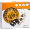 Froster Stalo žaidimų rinkinys ruletės, pokerio ir Juodas Jack, su kauliukais, suaugusiems