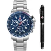 JDM Military Charlie ll JDM-WG017-02 Vyriškas Laikrodis Chronografas Dovanų Rinkinys