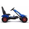 Lean Cars Vaikiškas pedalinis go-kartas su rankiniu stabdžiu, pripučiamos padangos, iki 50 kg, juodas