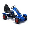 Lean Cars Vaikiškas pedalinis go-kartas su rankiniu stabdžiu, pripučiamos padangos, iki 50 kg, juodas