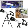 Lean Toys Vaikiškas astronominis teleskopas su telefono laikikliu