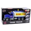 Lean Toys Žaislinis vandens cisterninis sunkvežimis su šviesomis ir garsais