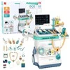 Lean Toys Medicininis vežimėlis su gydytojo priedais, 26 dalys