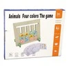 Lean Toys Edukacinis žaidimas Import LEANToys Four Colours Animals