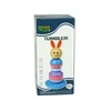 Lean Toys Medinė edukacinė piramidė Panda balansavimo bokštas