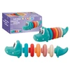 Lean Toys Minkšta krokodilo piramidė kūdikiams