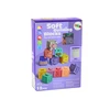 Lean Toys Minkšti edukaciniai blokeliai su gyvūnais, raidėmis ir skaičiais, 12 vnt.