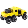 Lean Toys Geltonas 6x6 visureigis su garso ir šviesos efektais