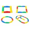 Lean Toys Jutiminis Balansas Sujungiamų Takelių Rinkinys 16 Dėžių + 4 Jungtys