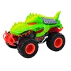 Lean Toys Žalias Dinozauro Formos Visureigis su Šviesomis ir Garsais