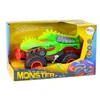Lean Toys Žalias Dinozauro Formos Visureigis su Šviesomis ir Garsais