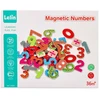 Lelin Magnetinės medinės skaitmenys edukacinei matematikos žaidimui, vaikams nuo 3 metų, 60 vnt. spalvoti