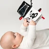 Mom's Care Sensorinė knygelė kūdikiams nuo 0 mėn., lavina pojūčius ir atpažinimą, juoda-balta