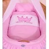 Pintas kūdikio lopšys su uždanga naujagimiui rožinis Little Princess