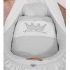 Pintas kūdikio lopšys su uždanga, pilkas Little Prince Princess