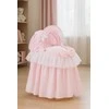 My Sweet Baby Lopšys lėlėms su gaubtu LITTLE PRINCESS rožinis – žaidimams ir rūpesčiui lėle.