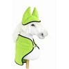 Super Hobby Horse Hobby Horse rinkinys: neoninė žalia fleece antklodė ir ausinukai