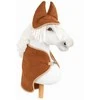 Super Hobby Horse Rudas flisinis apklotas su ausų uždangalais Hobby Horse A4–A5