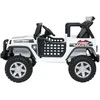 Lean Cars Vaikiškas elektrinis Jeep BEAST 4x4 su LED šviesomis ir saugos mygtuku, nuo 3 metų, juodas