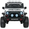 Lean Cars Vaikiškas elektrinis Jeep BEAST 4x4 su LED šviesomis ir saugos mygtuku, nuo 3 metų, juodas