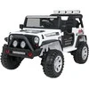 Lean Cars Vaikiškas elektrinis Jeep BEAST 4x4 su LED šviesomis ir saugos mygtuku, nuo 3 metų, juodas