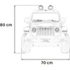 Vaikiškas elektrinis Jeep Wrangler Rubicon 12V su LED šviesomis ir muzika