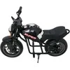 Vaikiškas elektrinis motociklas su 300W varikliu, LED žibintais, Bluetooth, nuo 3 metų, juodas