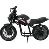 Vaikiškas elektrinis motociklas su 300W varikliu, LED žibintais, Bluetooth, nuo 3 metų, juodas