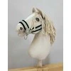 Super Hobby Horse Reguliuojamas kantaras hobi arkliukui A3 – šalavijų spalvos su juoda pūkuota apdaila