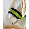 Super Hobby Horse Reguliuojamas kantaras hobi arkliukui A3 – žalias su juoda pūkine apdaila