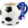 Sprintigo Didelis futbolo formos puodelis su 700 ml talpa ir silikonine padėkliuke, futbolo gerbėjams
