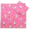 Patalynės komplektas su antklode ir pagalve Hallo rabbit – jaukumui ir saldžiam miegui mažyliui.