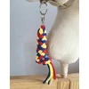 Super Hobby Horse Pavadėlis hobi arkliukui, dviguba virvė, raudona/gentainė/geltona