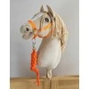 Super Hobby Horse Hobio žirgo pavadis iš dvigubos virvės – neoninis oranžinis