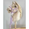Super Hobby Horse Pavadėlis hobi arkliukui, dviguba virvė, violetinis