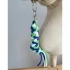Super Hobby Horse Pavadėlis hobi arkliukui, mėlynas/šviesiai žalias/baltas