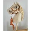 Super Hobby Horse Pavadėlis hobi arkliukui, dviguba virvė, rusvas