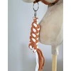 Super Hobby Horse Pavadėlis hobi arkliukui, dviguba virvė, baltas/rusvas