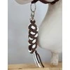 Super Hobby Horse Pavadėlis hobi arkliukui, dviguba virvė, balta-ruda