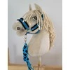 Super Hobby Horse Pavadėlis hobi arkliukui, juodas-turkio
